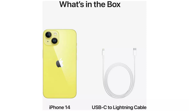 Apple iPhone 14 5G 128GB Mobile Phone - Yellow Sim Free