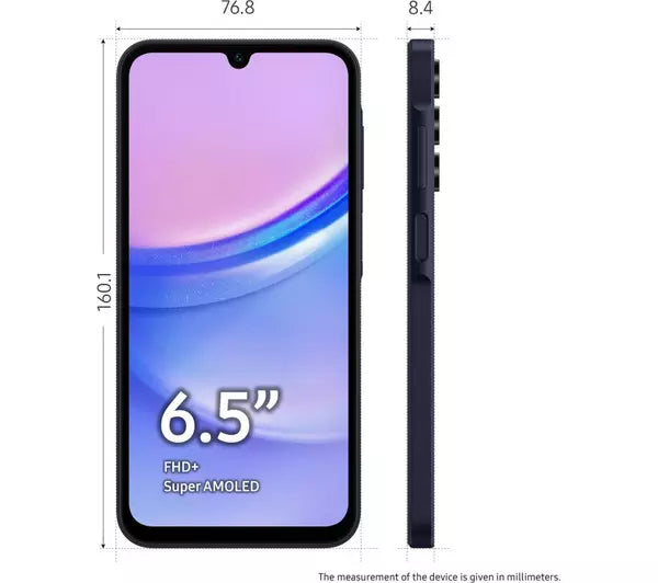 SAMSUNG Galaxy A15 5G - 128 GB, Blue Black