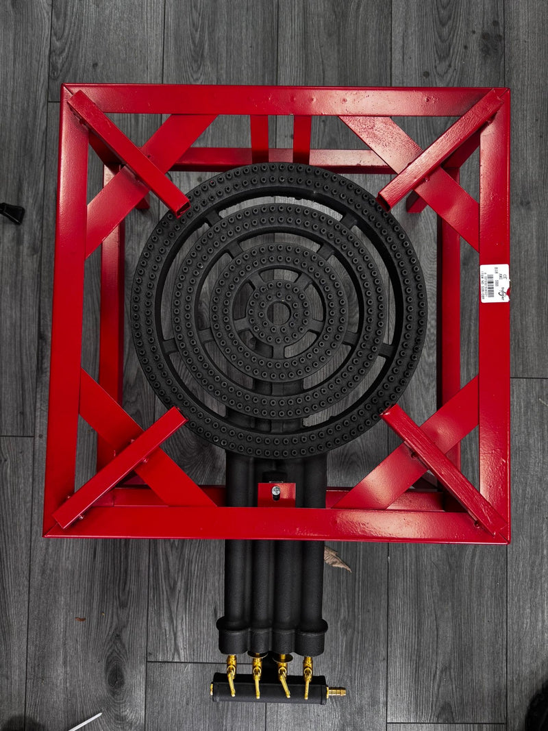 20.8KW Red  4 KEY HEAVY DUTY CAST IRON LPG GAS RING COOKER BURNER CATERING OUTDOOR (Copy)