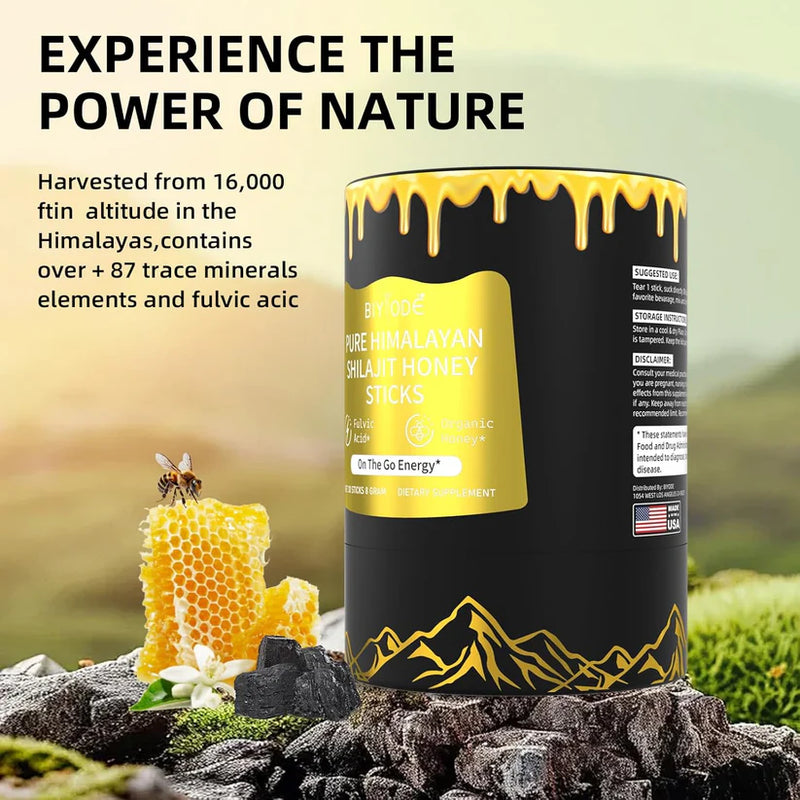 Himalayan Shilajit Honey Sticks – Pure & Organic x30 Stick