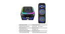 HS-TD12X7 BLUETOOTH TROLLEY STEREO KARAOKE SPEAKER 38000W Dual 12 Inch