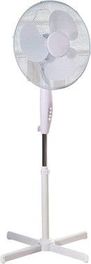 Fine Elements White Pedestal Fan - 16in