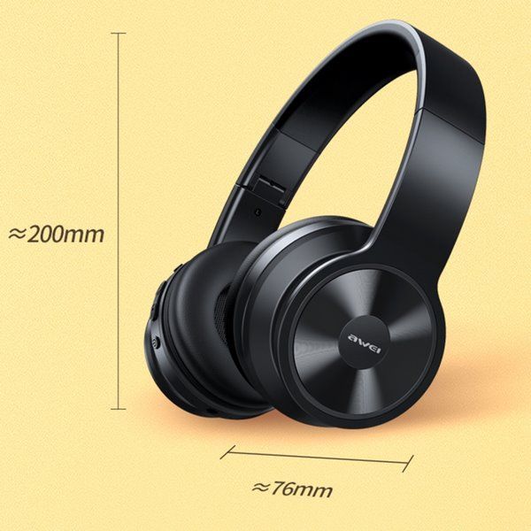 Awei A996BL Foldable Wireless Bluetooth Headphone(Black)