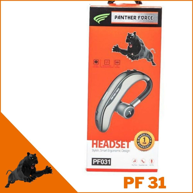 Panther Force Bluetooth Handsfree Headset Curved 17hrs