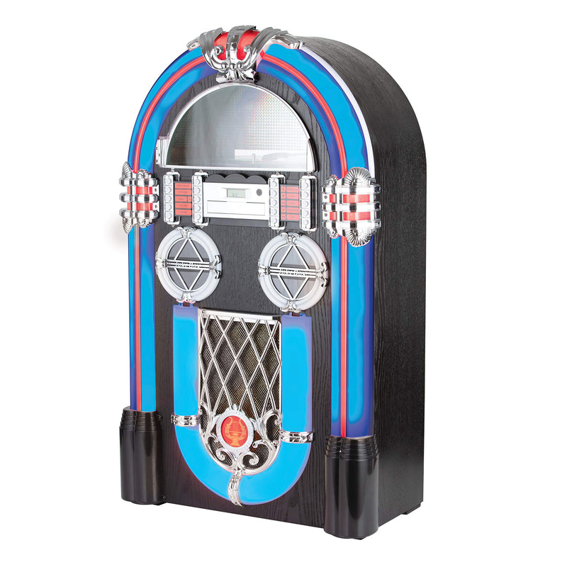 iTek I58066 Floorstanding 80w RMS Bluetooth CD Jukebox with Turntable  With BT & CD