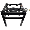 Large 1 Key Heavy Duty Single Cast Iron LPG Gas Boiling Ring Burner Catering 6.5kw