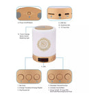 SQ-1216 Torch Lamp Al Quran FM Radio MP3 Player Zikir Ruqyah Bluetooth Speaker Muslim Azan Clock