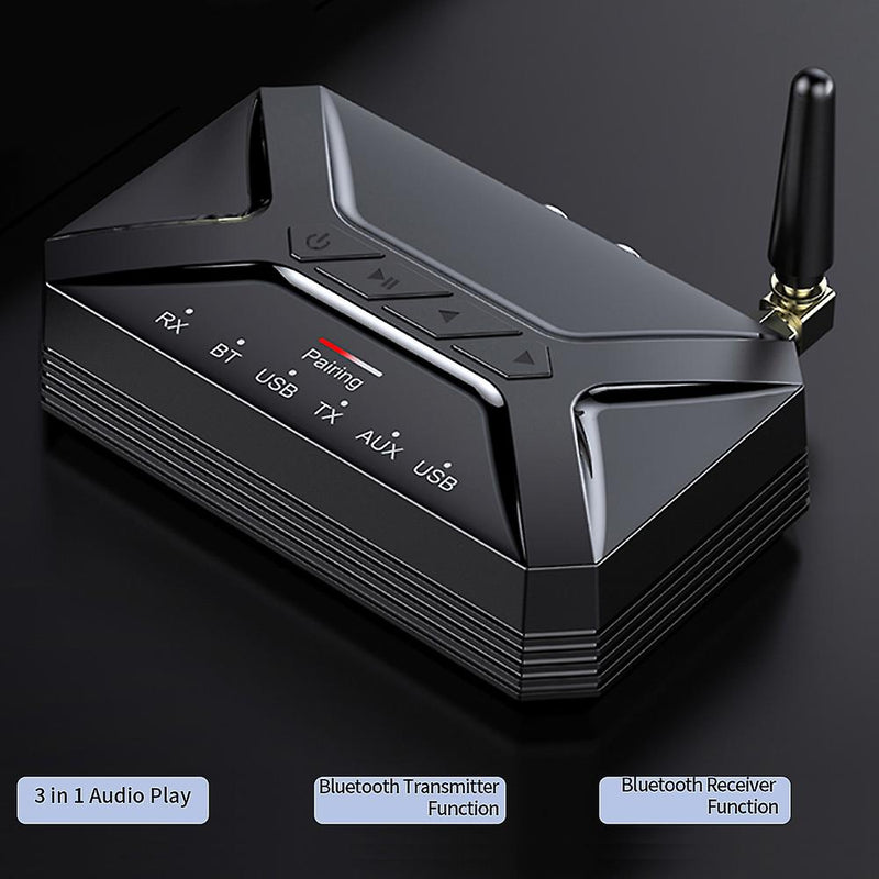 T-R22 Wireless Connection Audio Receiver Transmitter V5.0 Rca/aux/usb Input