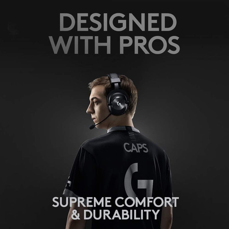 Logitech G PRO X Wireless LIGHTSPEED Gaming Headset with Blue VO!CE Mic Filter Tech, 50mm PRO-G Drivers, and DTS Headphone:X 2.0 Surround Sound, 20+ Hour Battery, PC, PS5, PS4, Switch - Black
