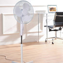 Fine Elements White Pedestal Fan - 16in
