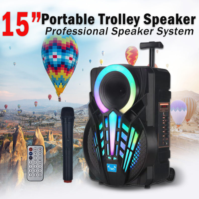 Trolley Speaker HiFi Active Profession Loud Speaker Box Gz-P15