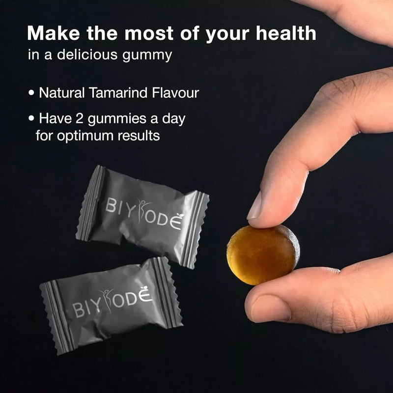 Shilajit Gummies Himalayn Gold Grade Fulvic Acid Ashwaghanda 60 Per Pack