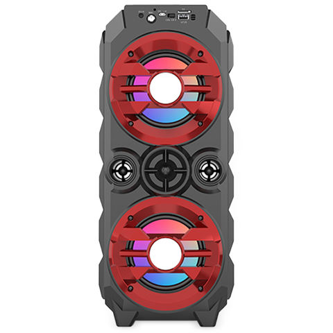 ZQS-4236 Wireless Bluetooth Speaker with Light Wireless Rechargeable Speaker Dual 4 inch TWS Karaoke outdoor Factory