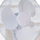 Fine Elements White Pedestal Fan - 16in