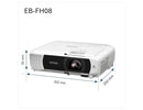 Epson EB-FH08 Projector Full HD 1080p, 3600 Lumens, 332 Inch Display, Up to 18 years Lamp Life, Home Cinema Projector White