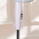 Fine Elements White Pedestal Fan - 16in