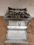 COMMERCIAL STOCKPOT BURNER / WOK 60 JET BURNER NATURAL GAS ONLY