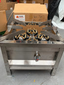 COMMERCIAL STOCKPOT BURNER / WOK 40 JET BURNER NATURAL OR LPG COMMERCIAL COOKER