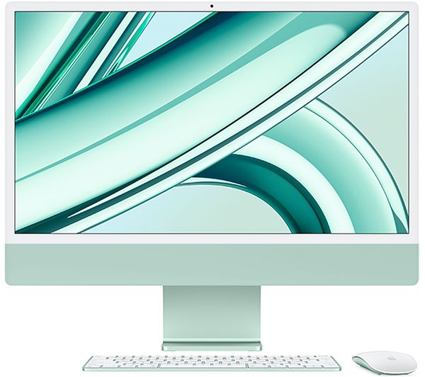 APPLE iMac 4.5K 24" (2023) - M3, 256 GB SSD, Green, Apple M3 chip, RAM: 8 GB / Storage: 256 GB SSD, 4.5K Retina display MQRN3B/A