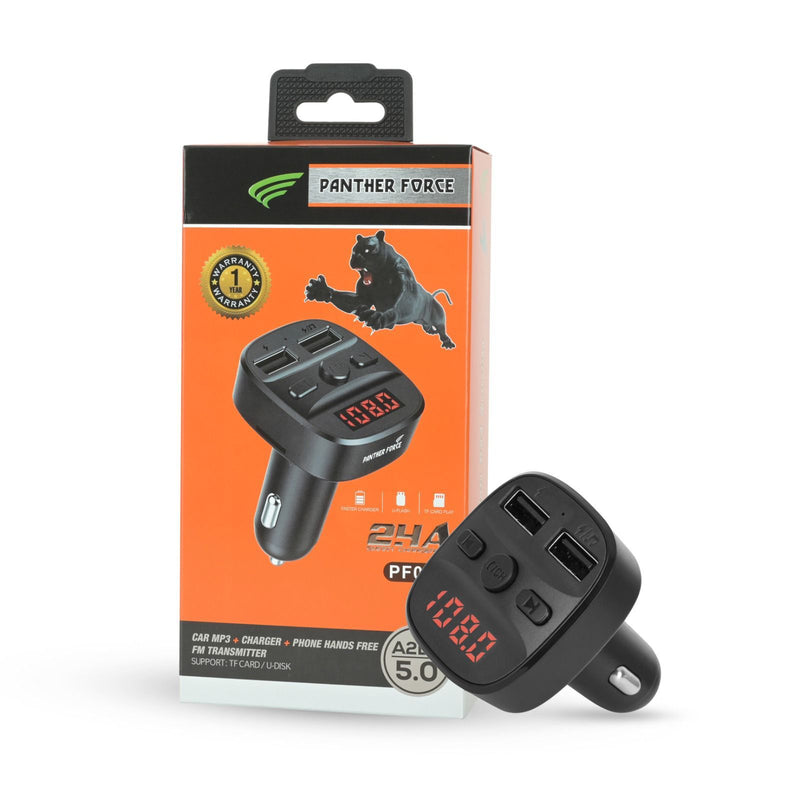 Panther Force 2.4A Car MP3 FM Transmitter + Dual Car Charger