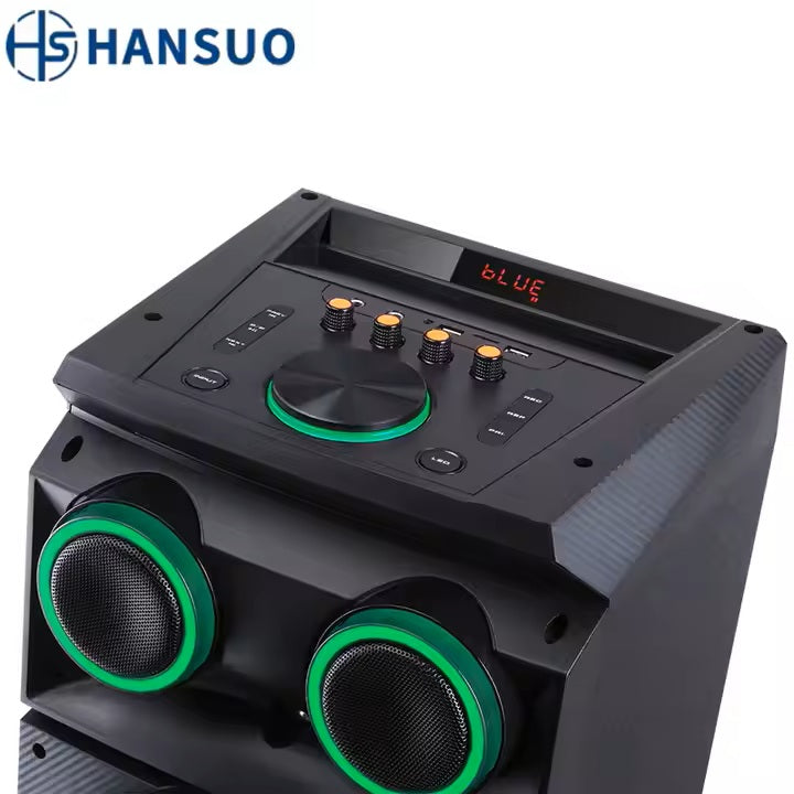 HANSUO Speakers Studio Monitor TWS Active Portable Karaoke Players Woofer 10 Inch High Power Display Screen HS-TD10V3