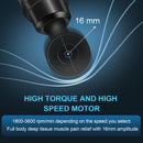 Massage Gun Deep Tissue, Muscle Percussion Massager with 30 Speeds Quiet Hand Massagers with LCD Touch Screen 10 Heads for Shoulder Body Back Relaxation (Black)