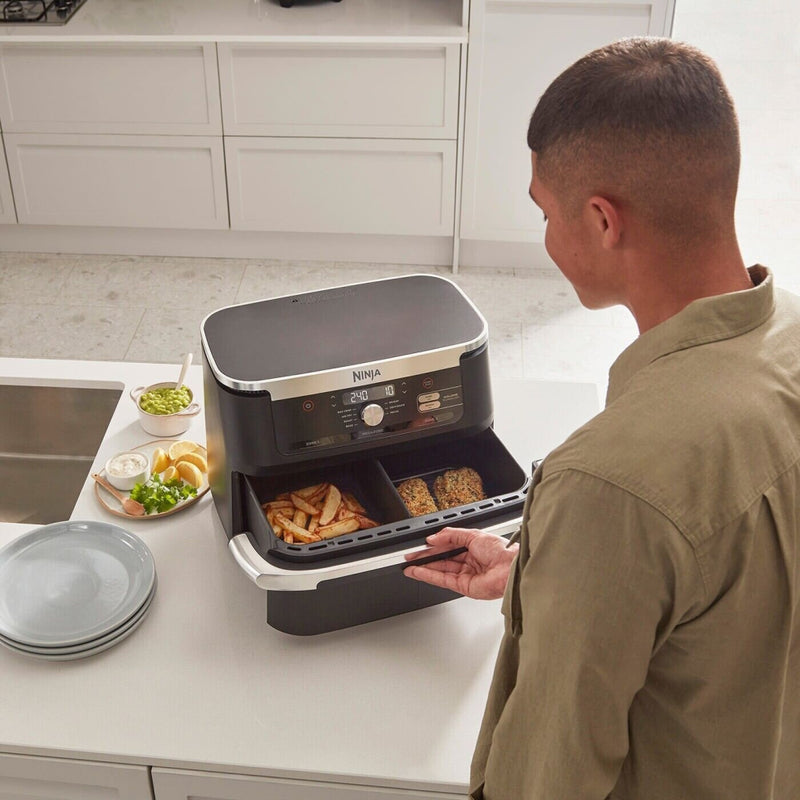 Ninja Foodi FlexDrawer Air Fryer 10.4L AF500UK Black