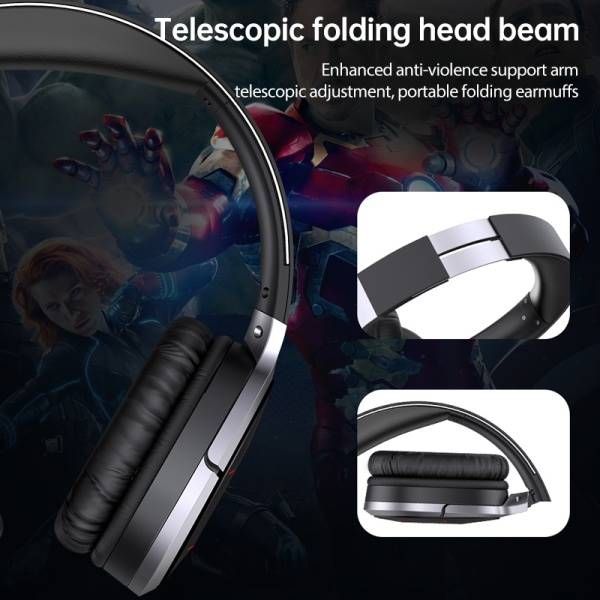 AWEI A799BL Gaming Headset Wireless bluetooth Headphones Stereo Foldable Noise Reduction Light Headset Headphone with Mic