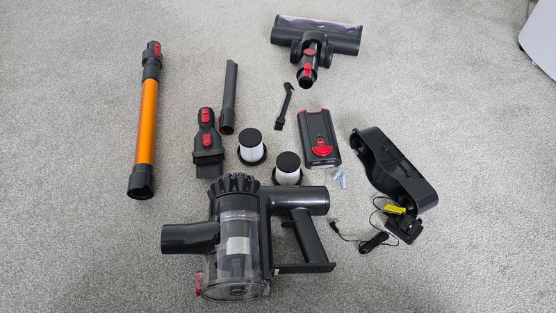 VACTechPro V15 Cordless Vacuum Cleaner, 35KPA 6-in-1 Stick Vacuum, Up to 45Mins