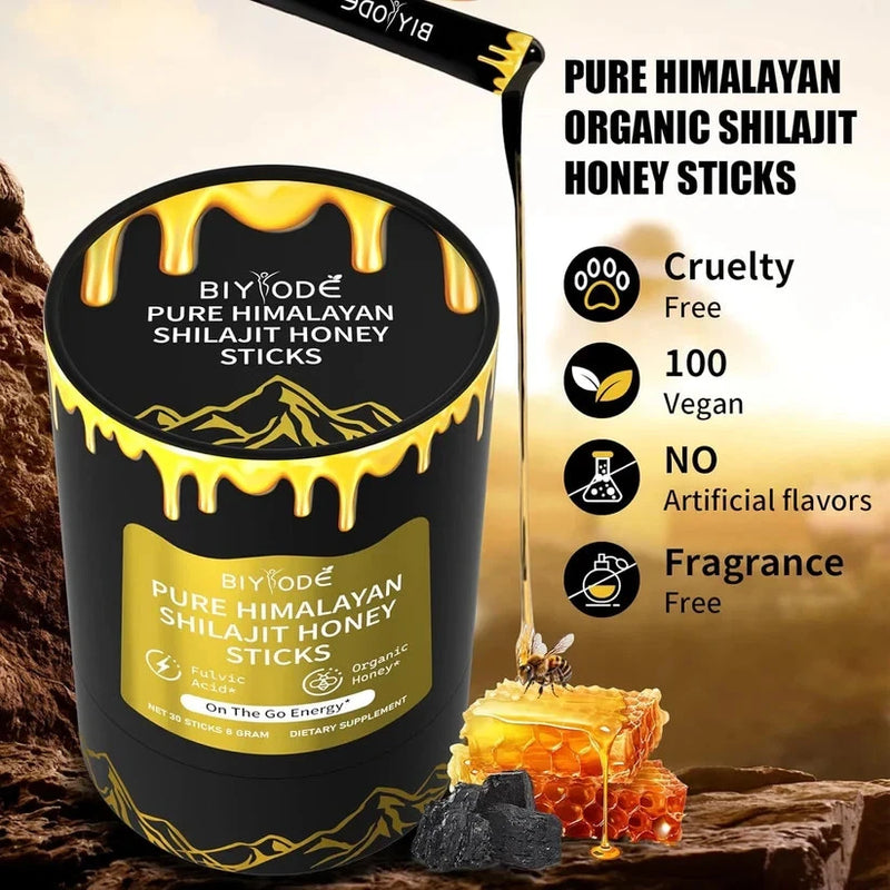 Himalayan Shilajit Honey Sticks – Pure & Organic x30 Sticks
