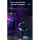 Awei GM-3 USB + 3.5mm Ambient Light Gaming Wired Headset with Microphone(Black)