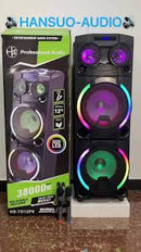 TD1222 Latest Wireless Party Karaoke Speaker Double 12 Inch  Big TWS Multi Function Speaker With LED Screen