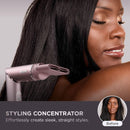 Shark FlexFusion Multi-Styler and Hair Straightener, Hot Air Styler and Blow Dryer with Ceramic Plates, Wet-to-Dry Styling, No Heat Damage, Scalp Shield, Styling Attachments with Case – Cosmic Blush