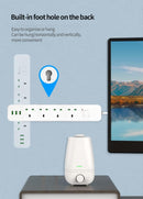 Extension Lead with 3 USB-A Ports, 4 Power Socket Wire 13A Fuse Plug with Surge Protection