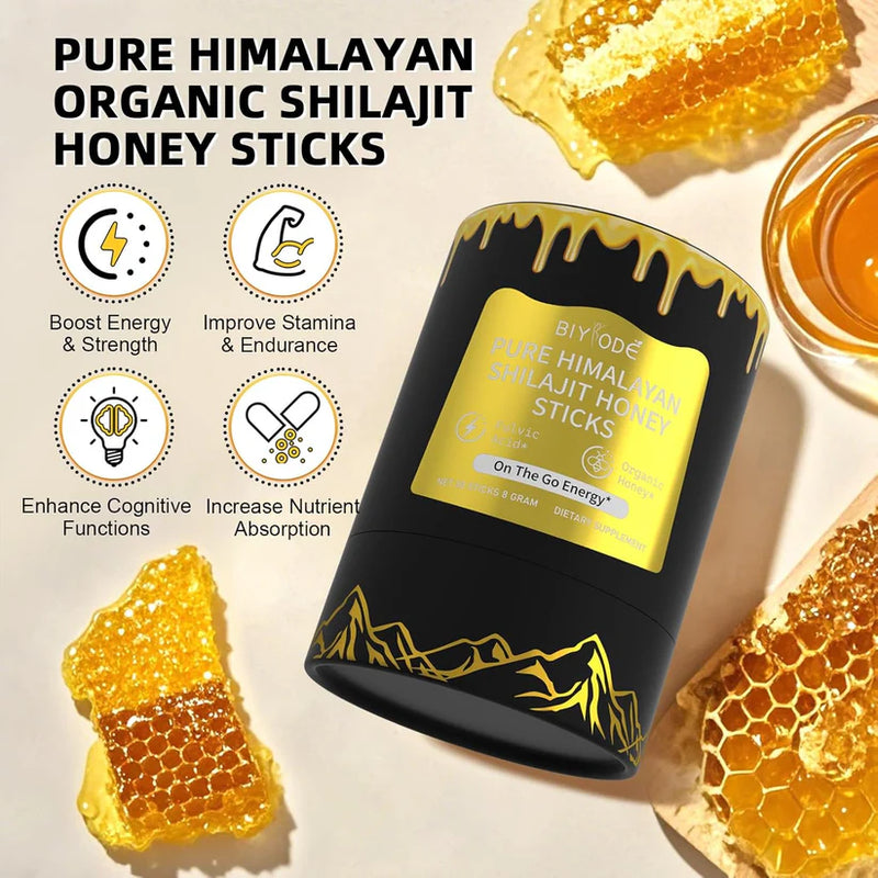 Himalayan Shilajit Honey Sticks – Pure & Organic x30 Stick