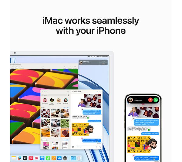 APPLE iMac 4.5K 24" (2023) - M3, 256 GB SSD, Green, Apple M3 chip, RAM: 8 GB / Storage: 256 GB SSD, 4.5K Retina display MQRN3B/A