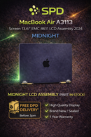 MacBook Air A3113 Screen 13.6" EMC 8611 LCD Assembly 2024