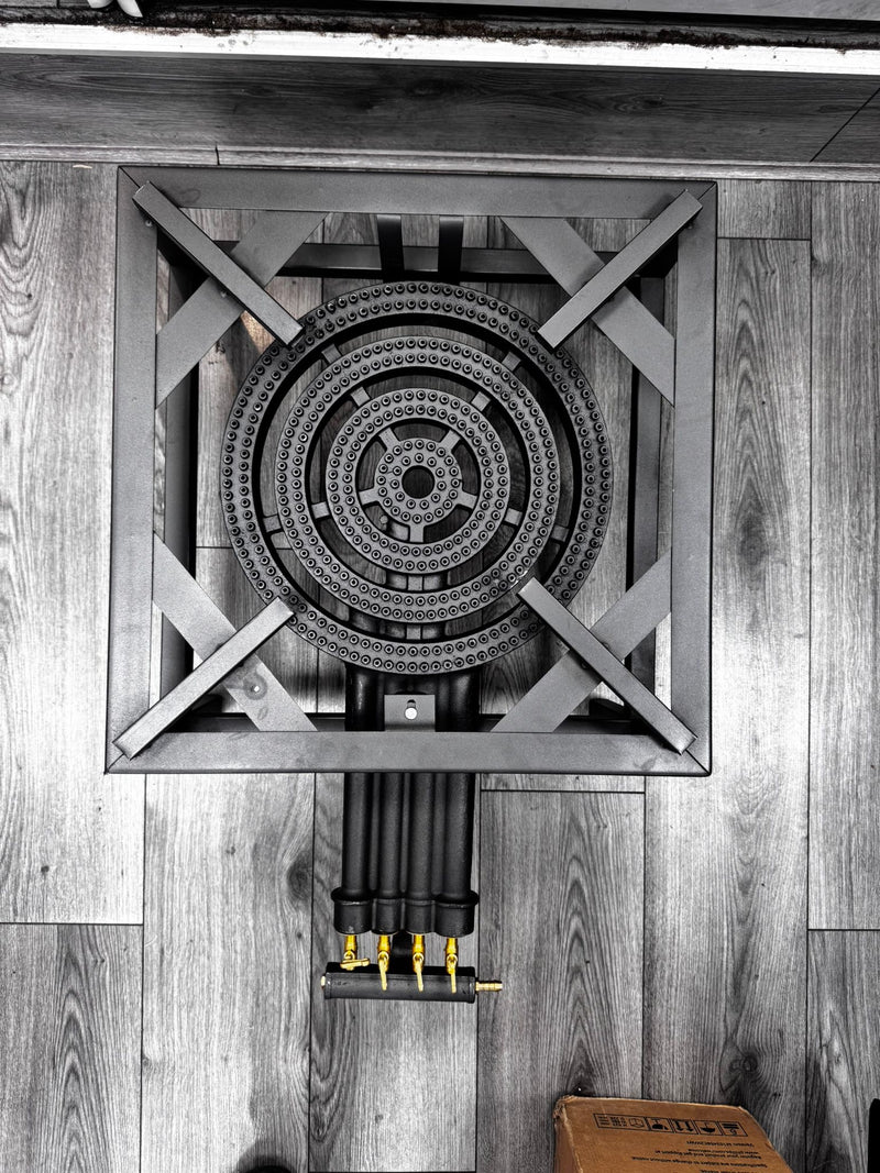 20.8KW 4 KEY HEAVY DUTY CAST IRON LPG GAS RING COOKER BURNER CATERING OUTDOOR