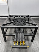 20.8KW 4 KEY HEAVY DUTY CAST IRON LPG GAS RING COOKER BURNER CATERING OUTDOOR