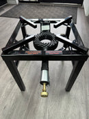 Large 1 Key Heavy Duty Single Cast Iron LPG Gas Boiling Ring Burner Catering 6.5kw