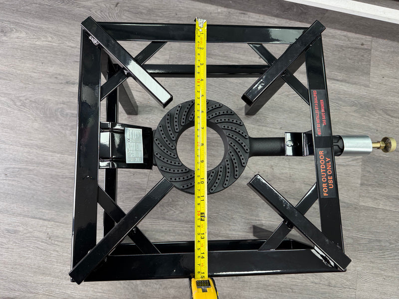 Large 1 Key Heavy Duty Single Cast Iron LPG Gas Boiling Ring Burner Catering 6.5kw