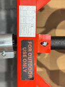 TRIPLE 3 Key Heavy Duty Double Cast Iron LPG Gas Ring Burner Catering Outdoor Red